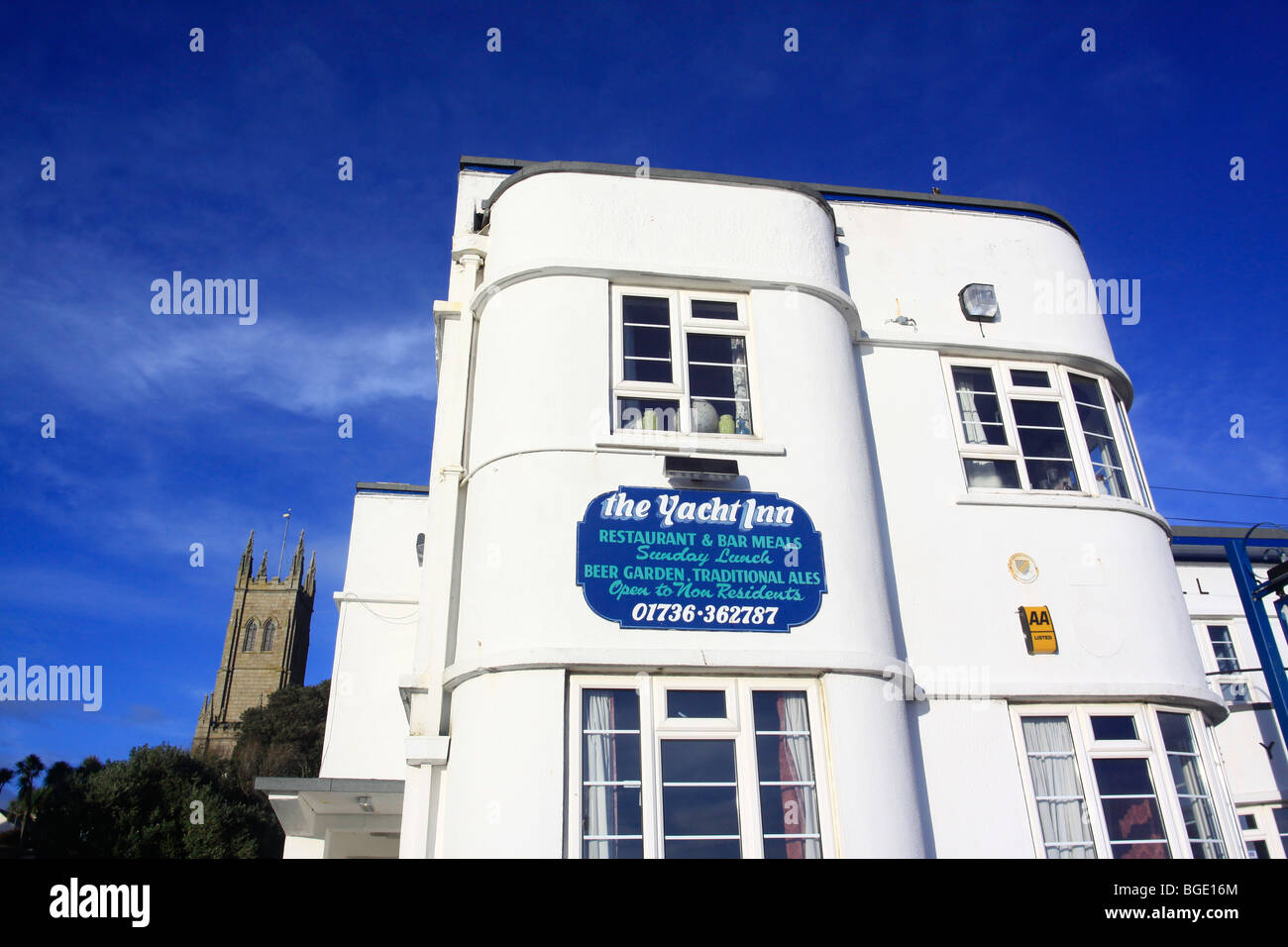 The Yacht Inn Penzance Cornwall UK Stock Photo - Alamy