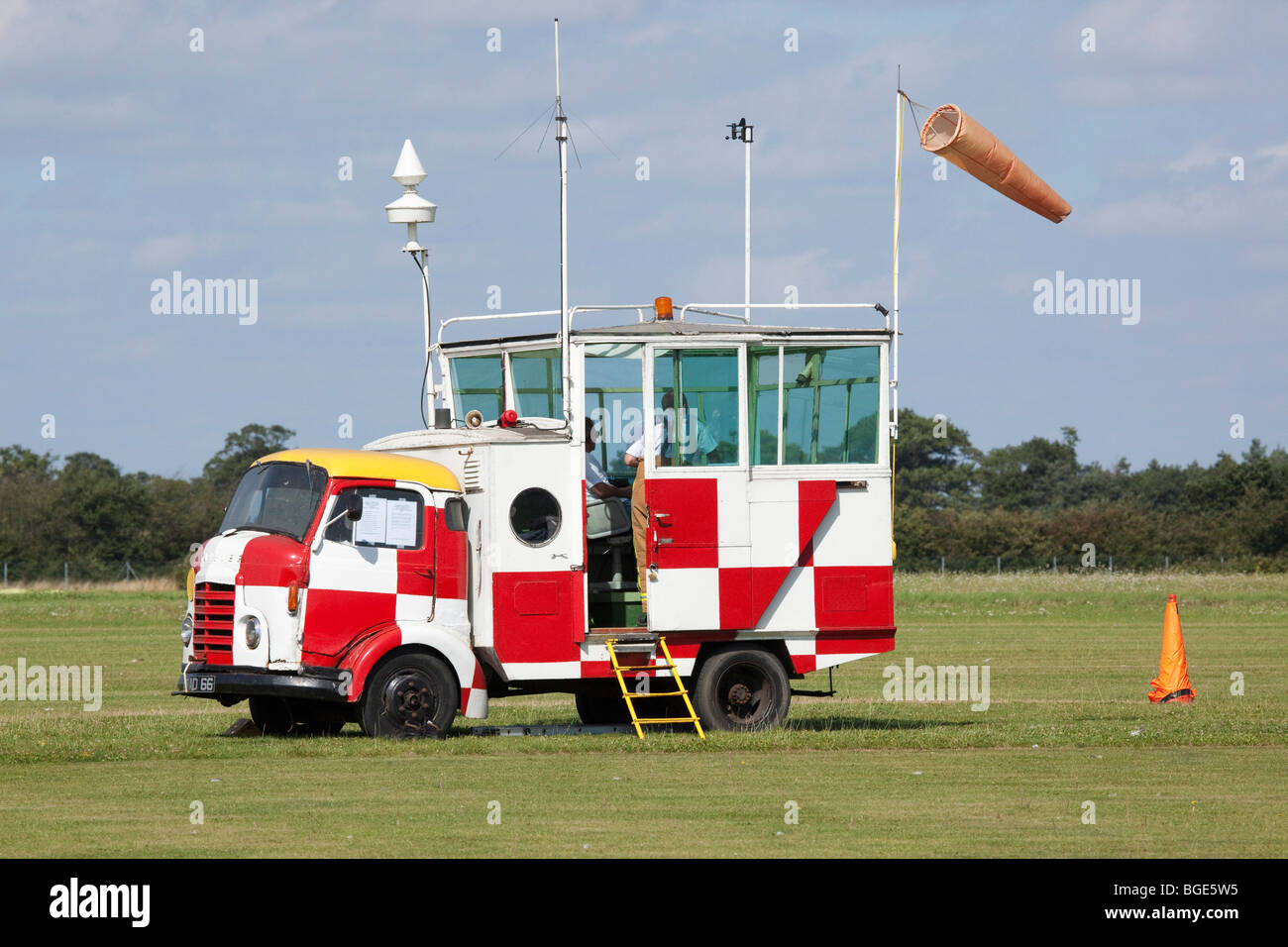 mobile control tower at Rougham Airshow, UK Stock Photo