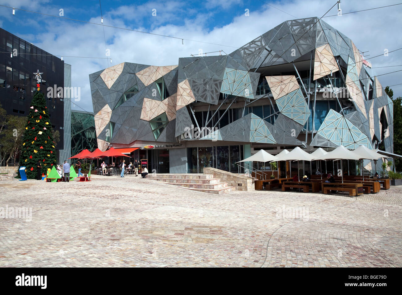 Christmas in Federation Square, Melbourne, Australia Stock Photo Alamy