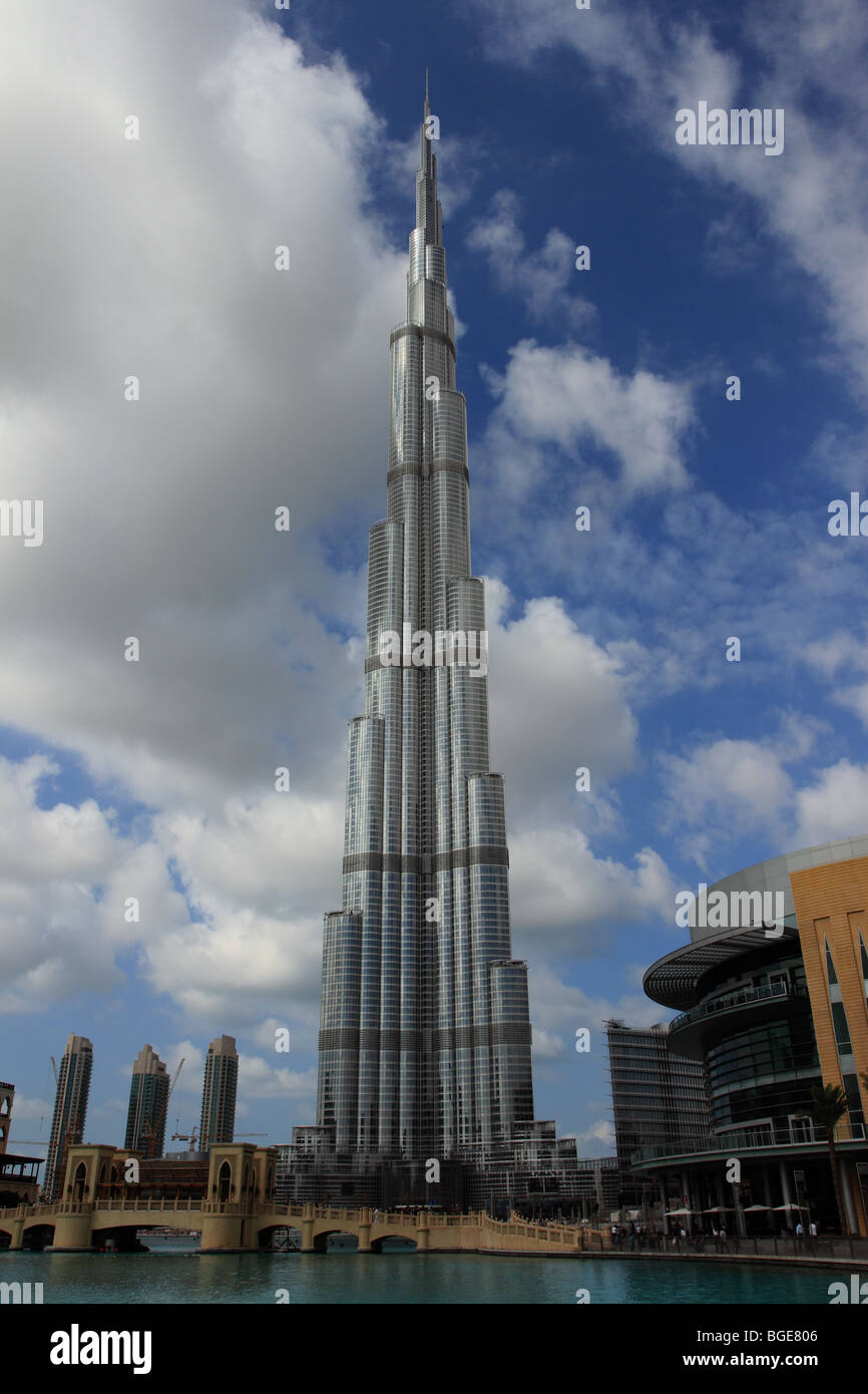 Burj Dubai, worlds tallest building Stock Photo