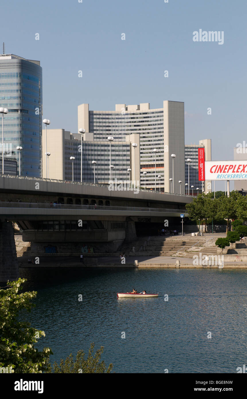 The UNO City in Vienna – the third largest United Nation Office complex in the World Stock Photo