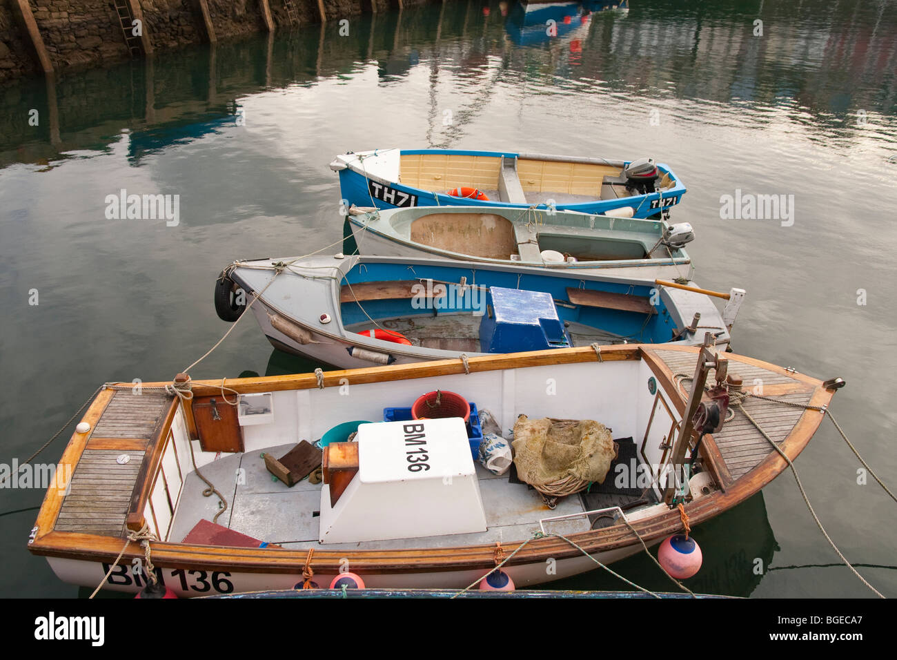 Moored small fishing boats hi-res stock photography and images - Alamy