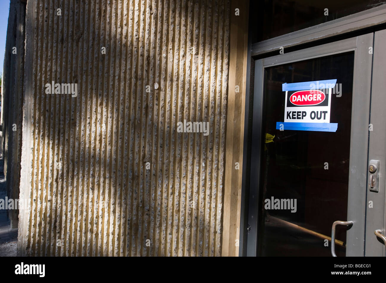 Danger Keep Out Sign Door High Resolution Stock Photography And Images Alamy