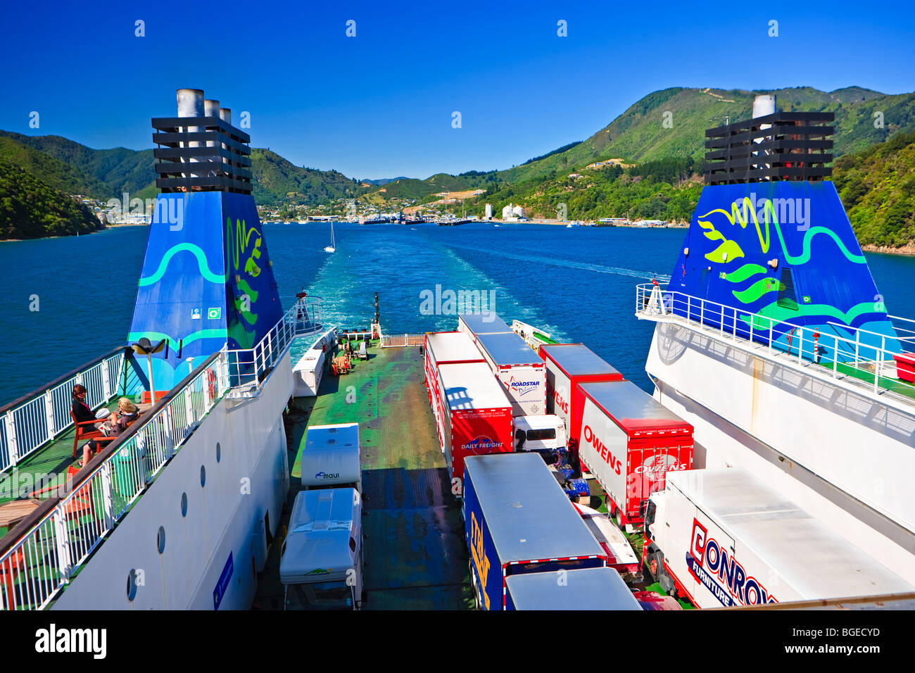 The Aratere, Interislander Ferry, sailing from Picton to Wellington