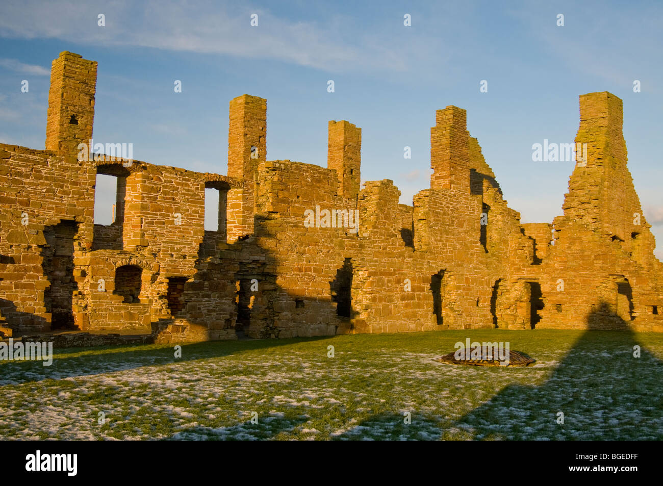 The Ruins of The Earl's Palace at Birsay in the North West corner of Mainland Orkney Scotland.  SCO 5765 Stock Photo