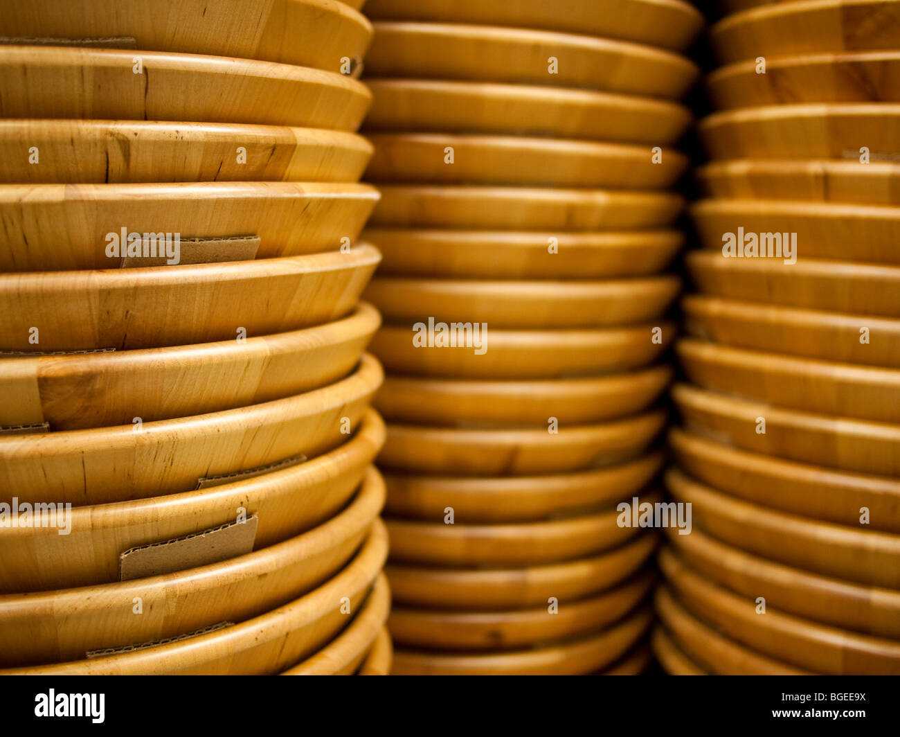 Wooden Bowls, IKEA Stock Photo - Alamy