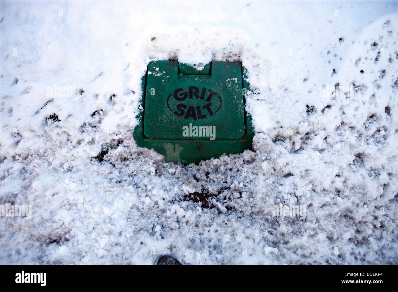 Grit box on the side of a road Stock Photo Alamy