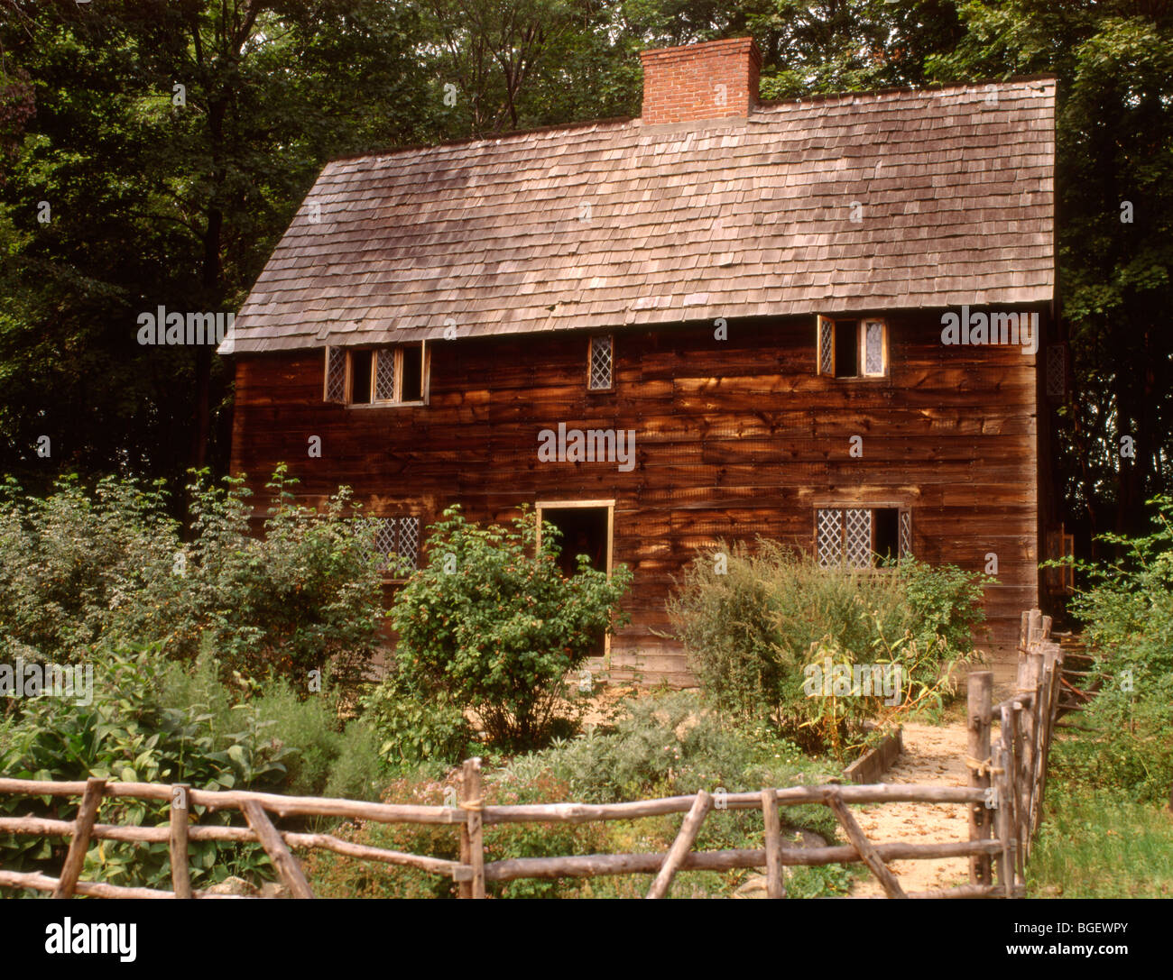 USA Massachusetts Salem Pioneer village Stock Photo - Alamy