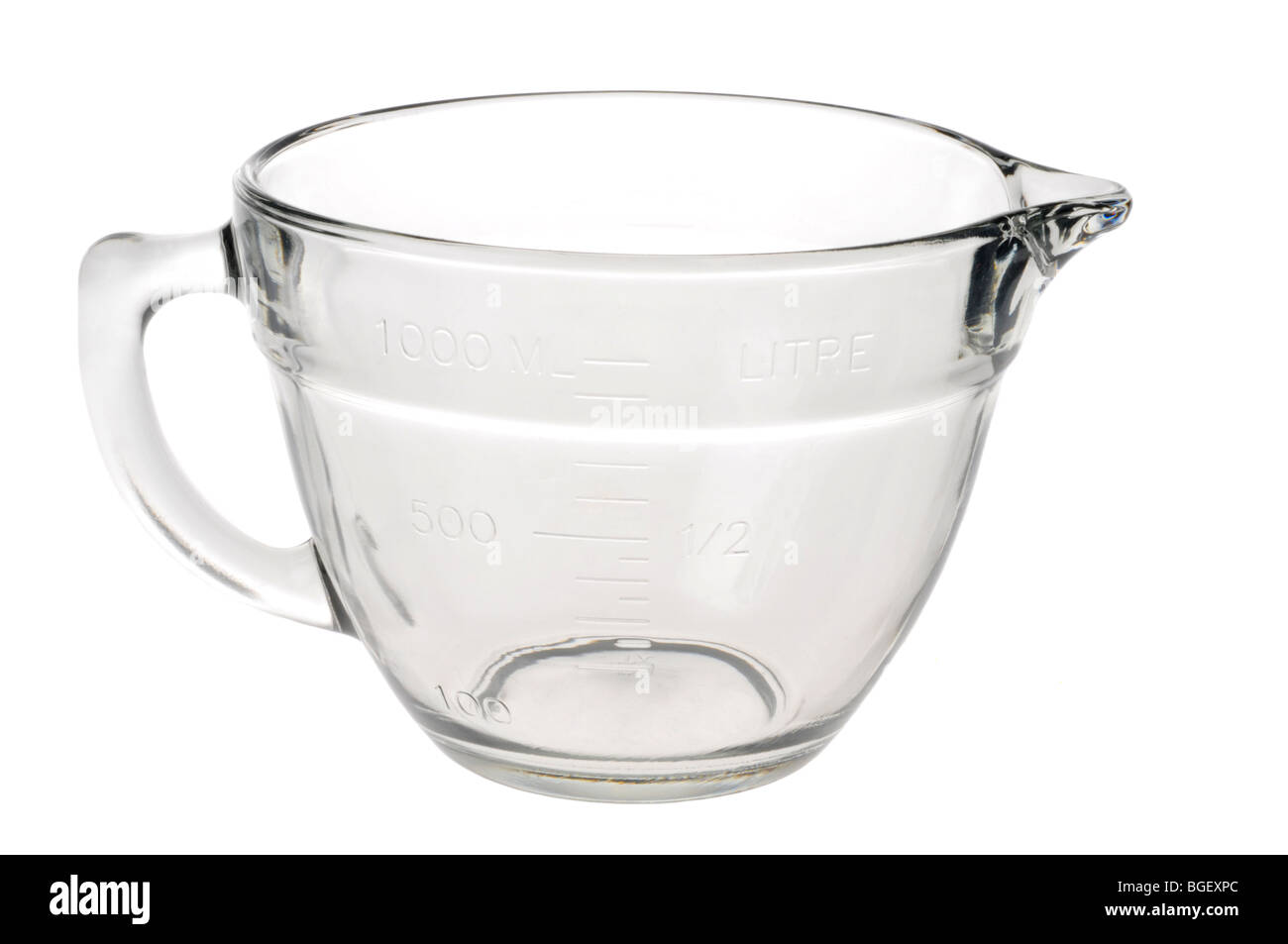 Pyrex Measuring Cup And Mixing Bowls Stock Photo - Download Image