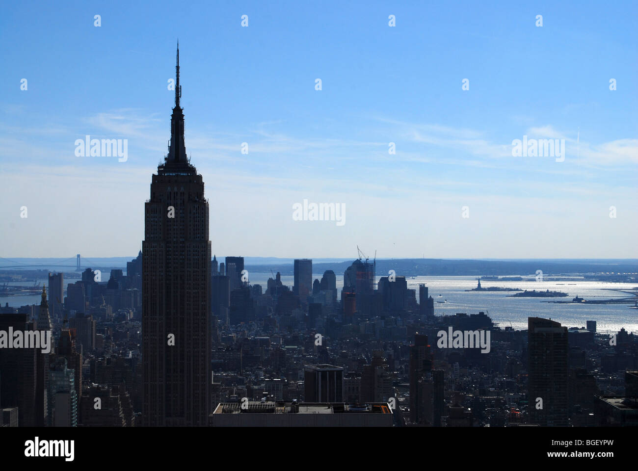 Empire state building new york city skyline hi-res stock photography ...