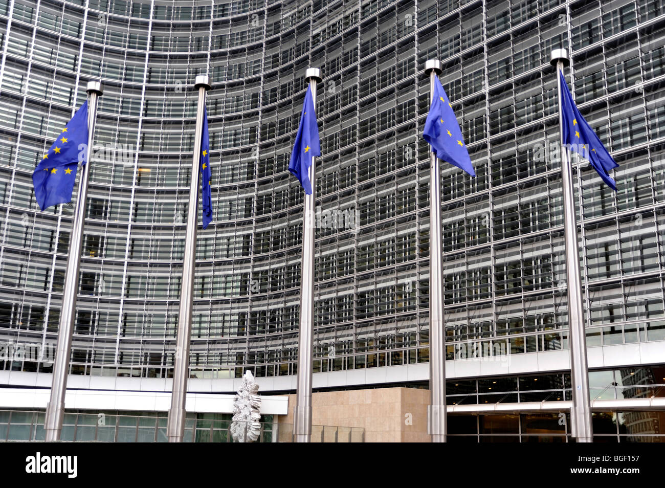 European commission,Berlaymont building,rond point Robert Schuman ,Brussels,Belgium,Lucien De Vattell architect Stock Photo
