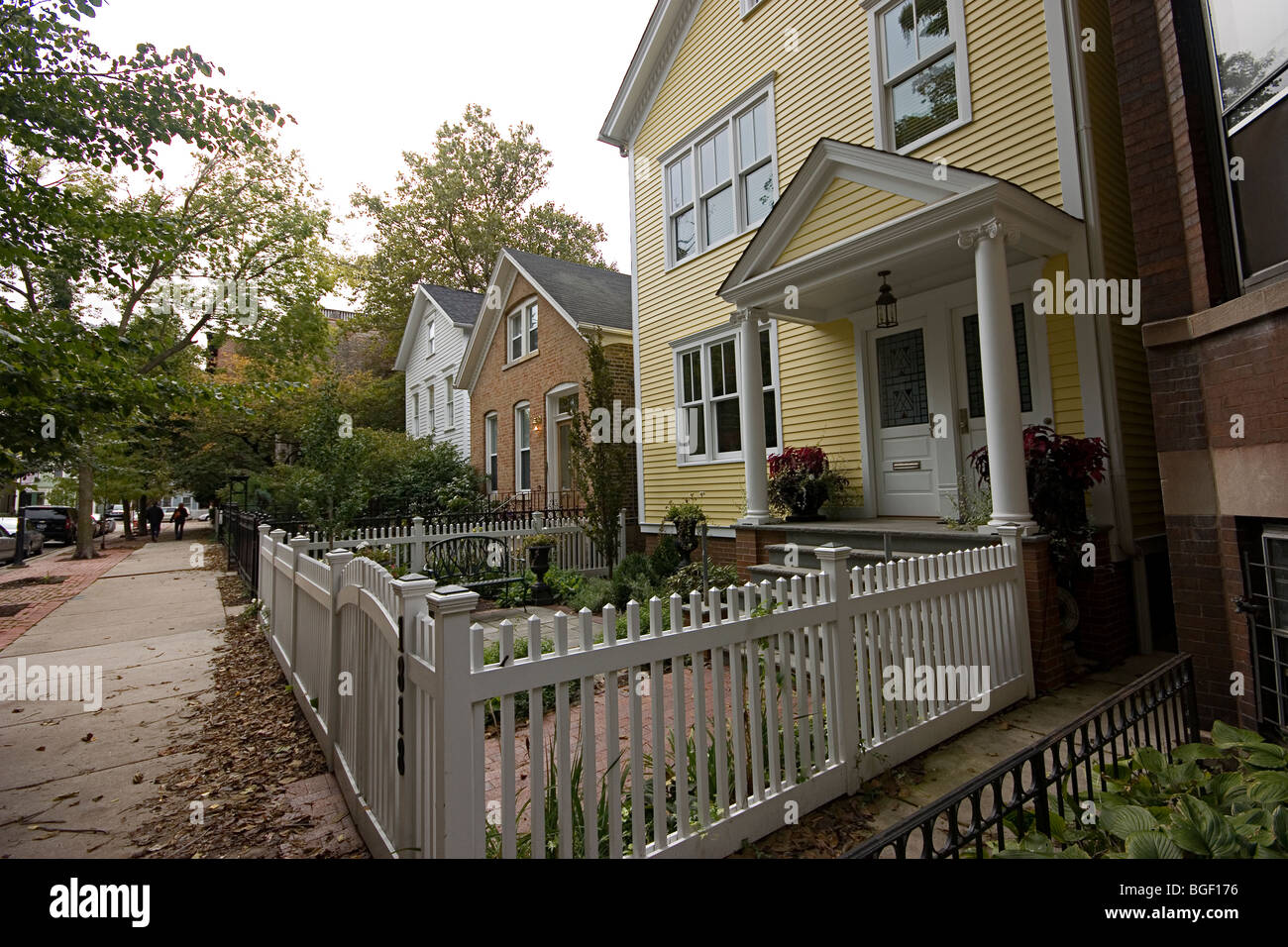 Old Town Triangle Chicago Stock Photo Alamy