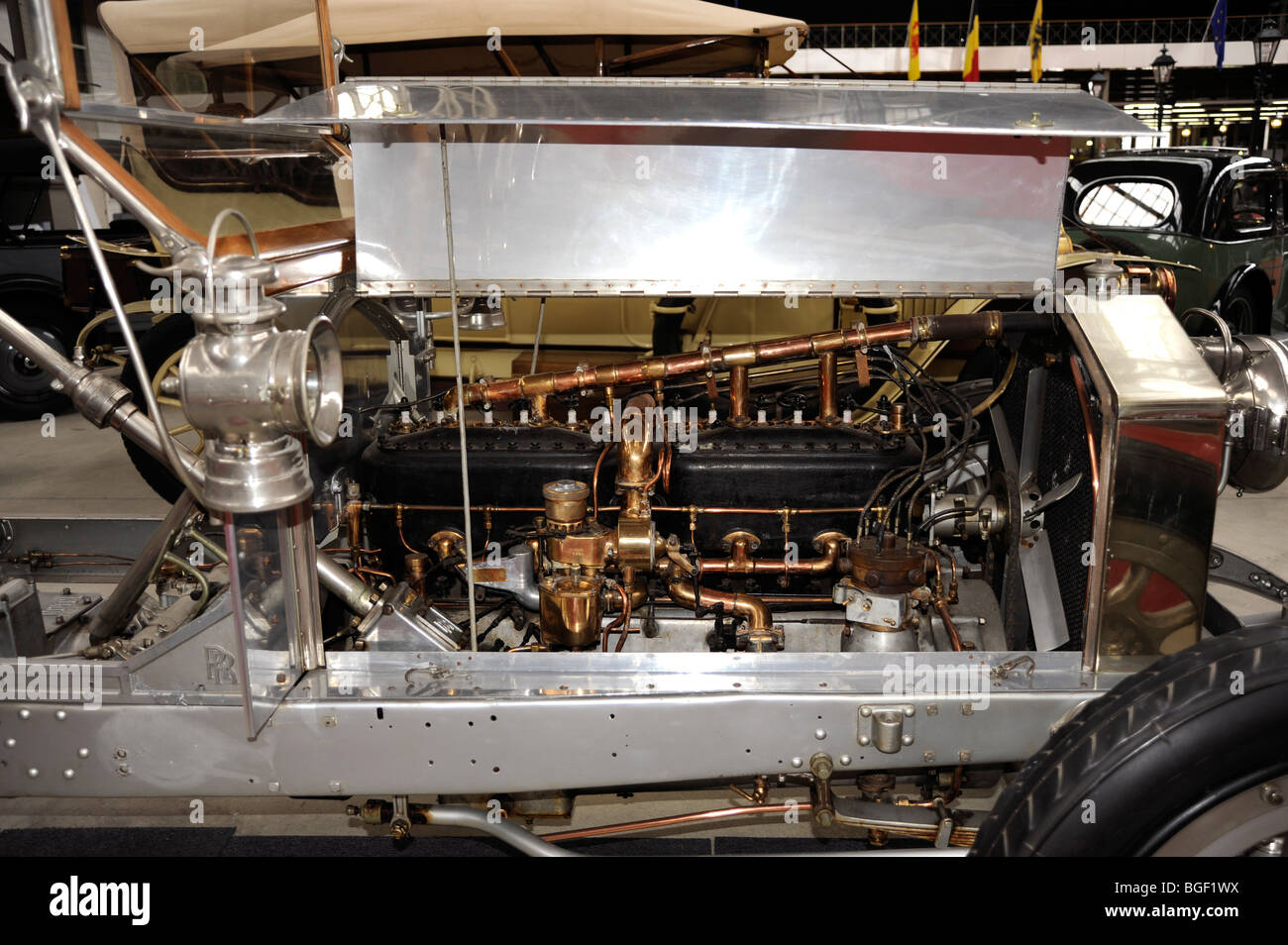 Rolls-Royce 1911, Silver Ghost, 40/50 HP, 6 cylinders,7248 cc,British production, Autoworld museum,Park of Fiftieth, Brussels Stock Photo