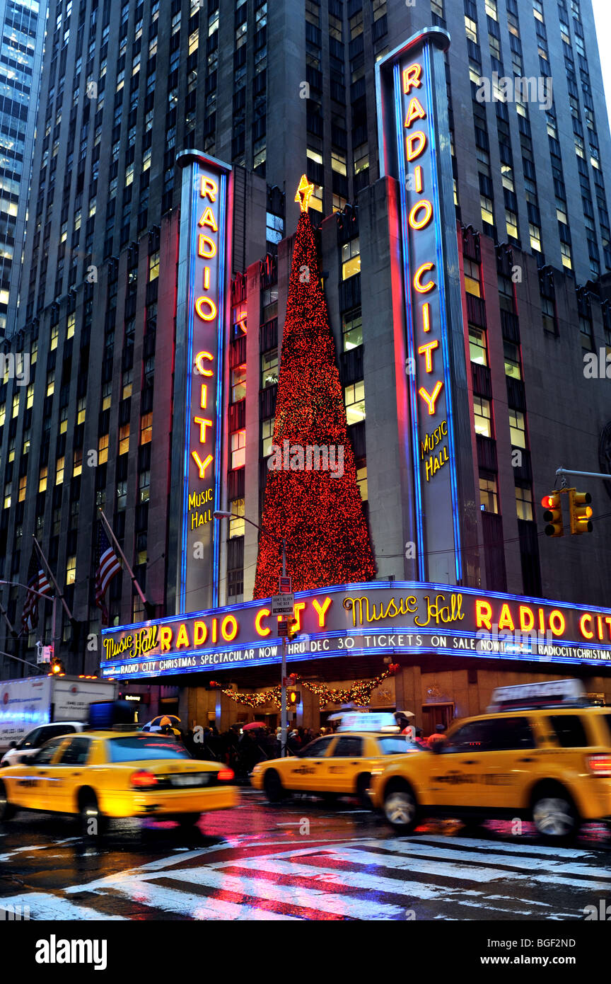 Radio City music hall venue in Manhattan New York USA Stock Photo