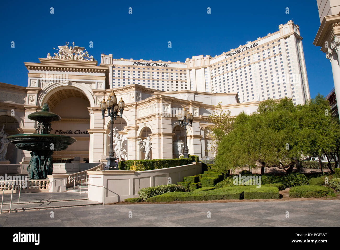 Monte Carlo casino and hotel, Las Vegas Strip Stock Photo