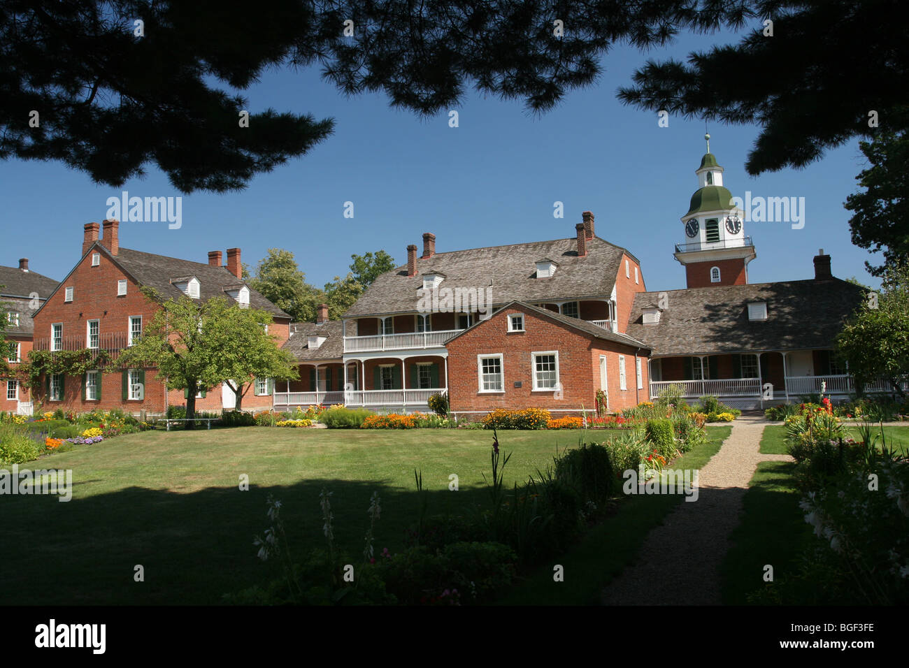 Johann Rapp House garden view. Old Economy Village. Ambridge