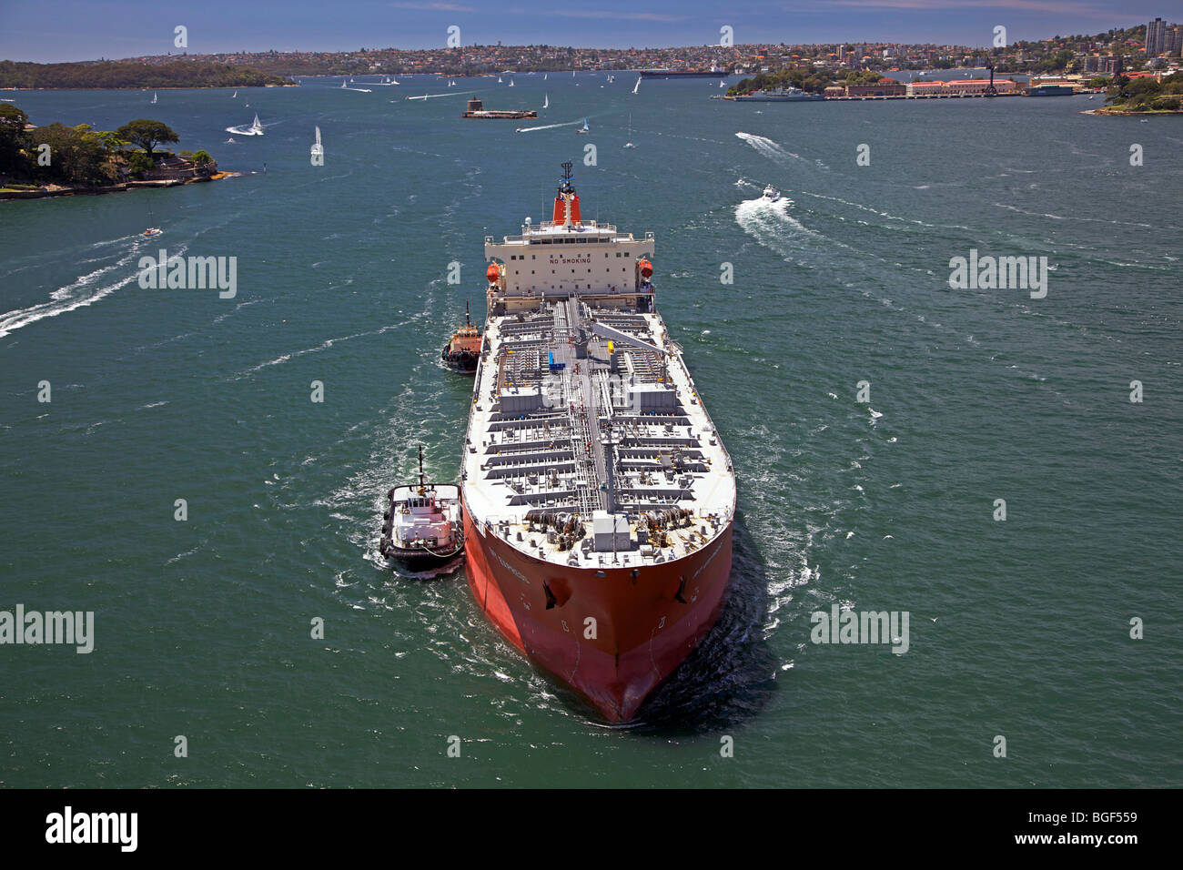 Oil tanker in Sydney Harbour, Australia Stock Photo Alamy