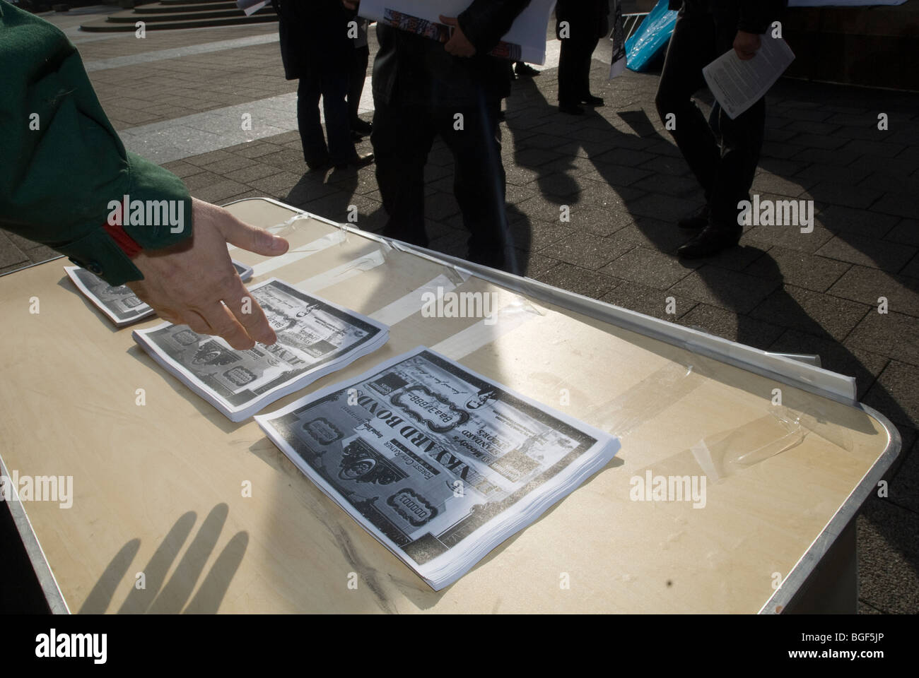 Activists and supporters from Develop Don't Destroy Brooklyn (DDDB) in New York Stock Photo