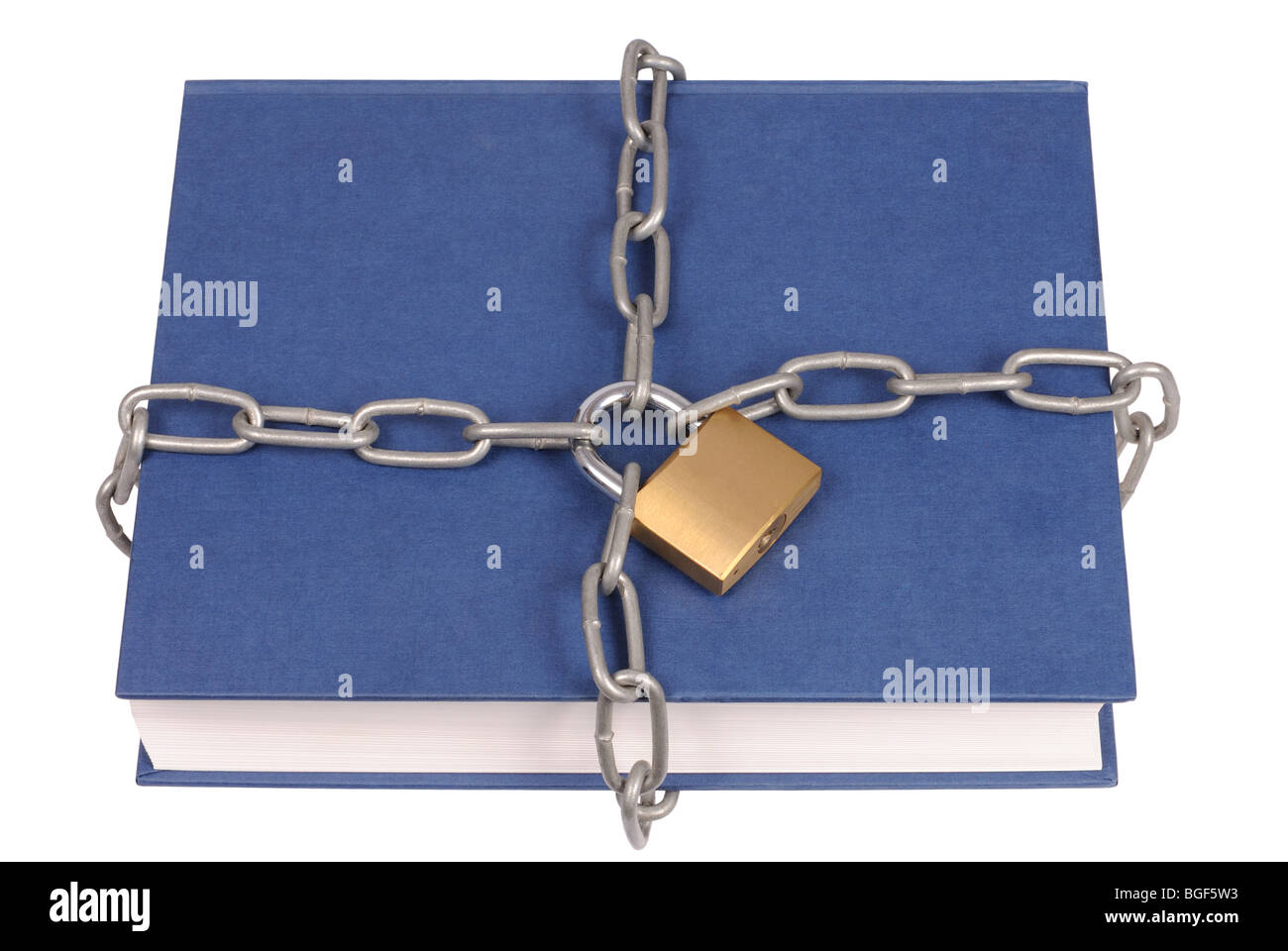 Book in Chains Stock Photo