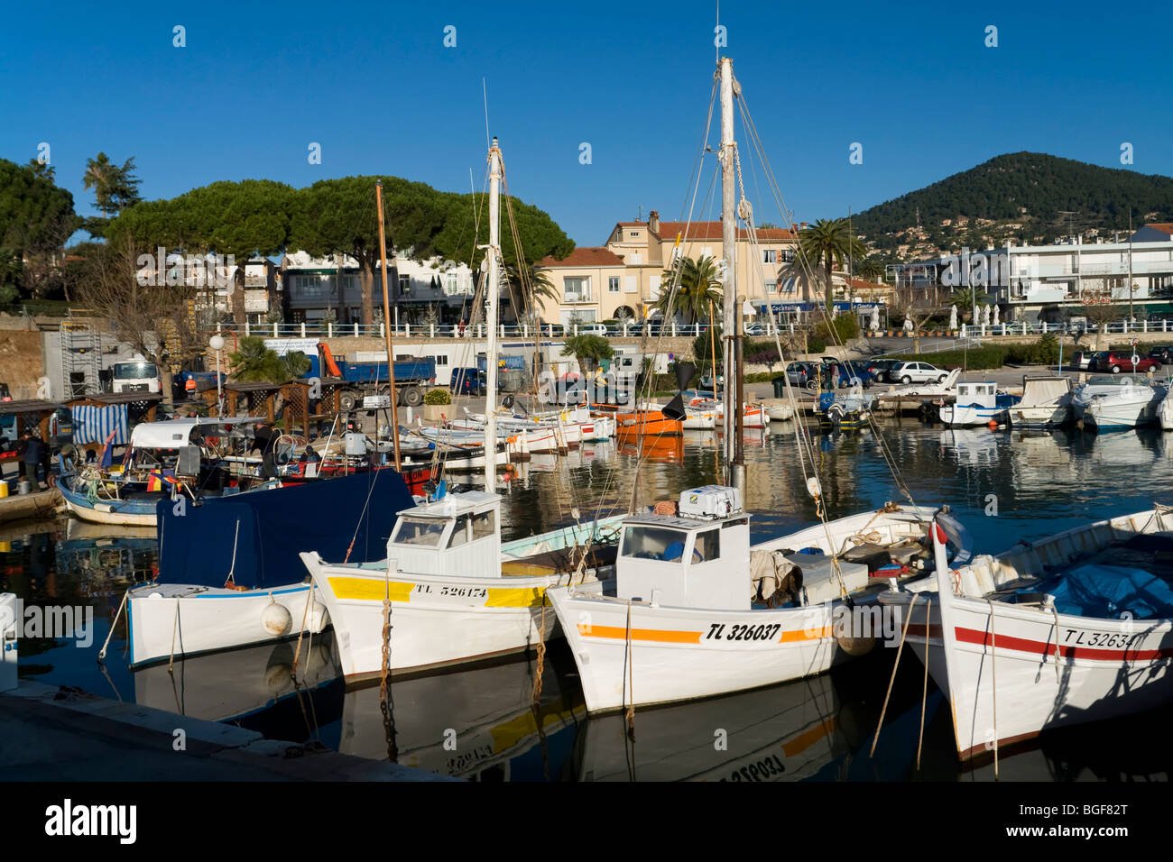 Fishing boats at Bandol French Riviera Stock Photo