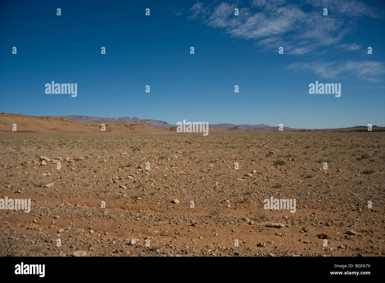 In The Sahara Desert Looking Towards Tinerhir A Small Town And The High 