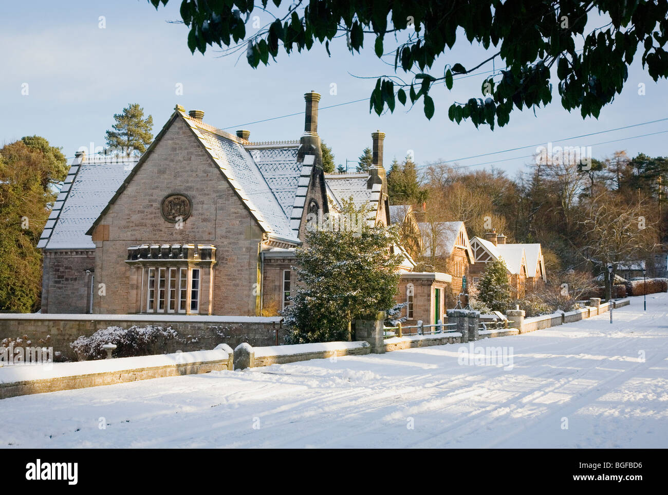 Ford village, Northumberland, UK Stock Photo Alamy