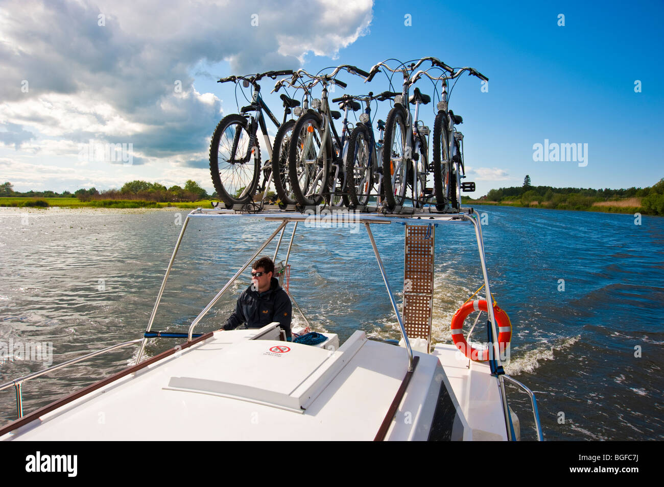 Boat sales bike rack