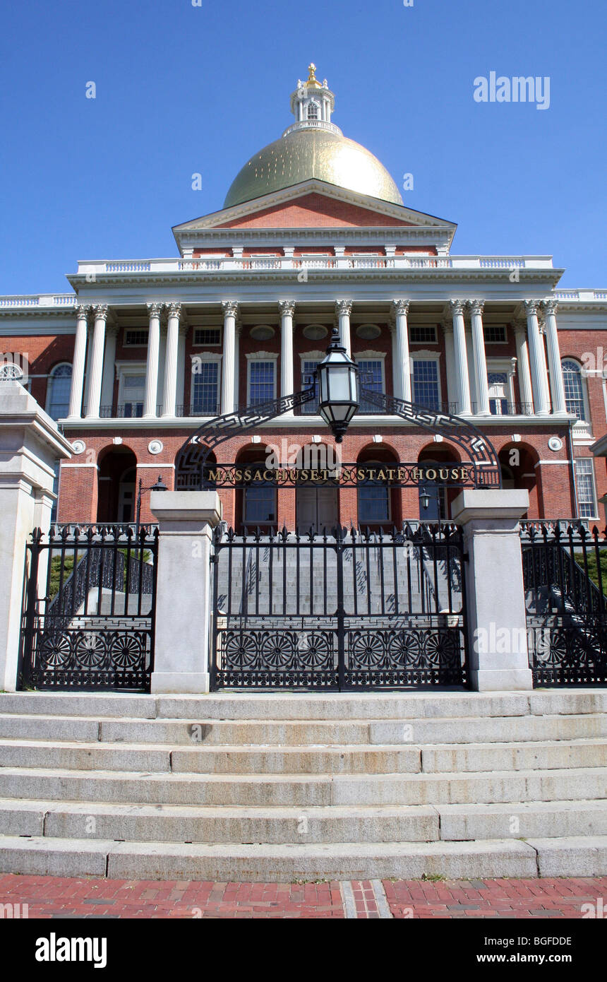 Massachusetts State House Stock Photo