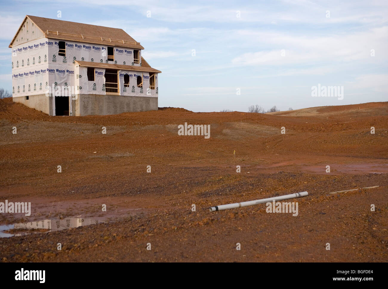 27 December 2008 Urbana, Maryland Unfinished housing development