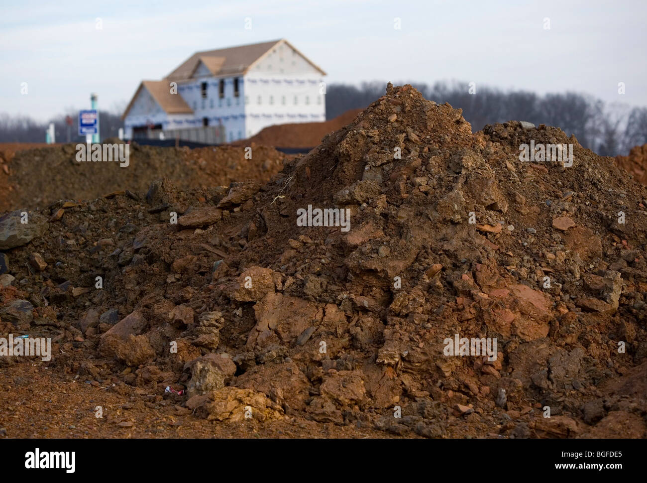 27 December 2008 Urbana, Maryland Unfinished housing development