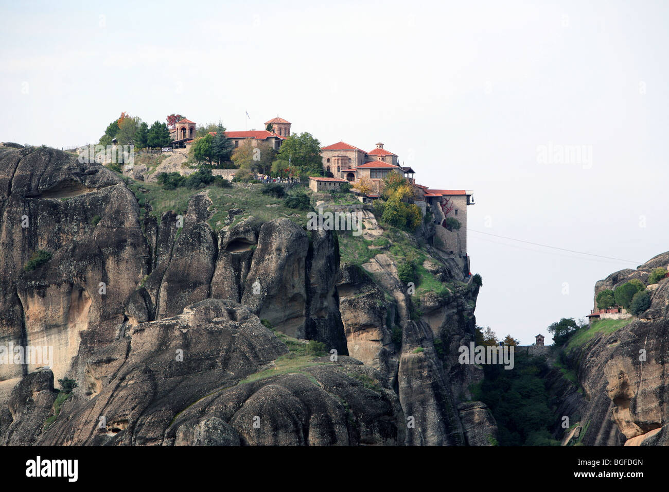 Basket winding station for Agia Triada Holy Trinity Meteora Greece