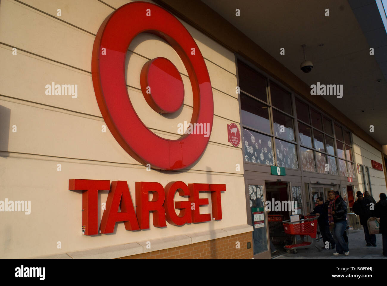 Customers shopping at a Target department store at the Gateway Center