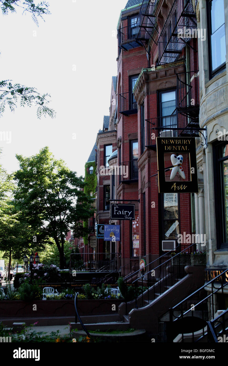 Back bay boston newbury street hires stock photography and images Alamy