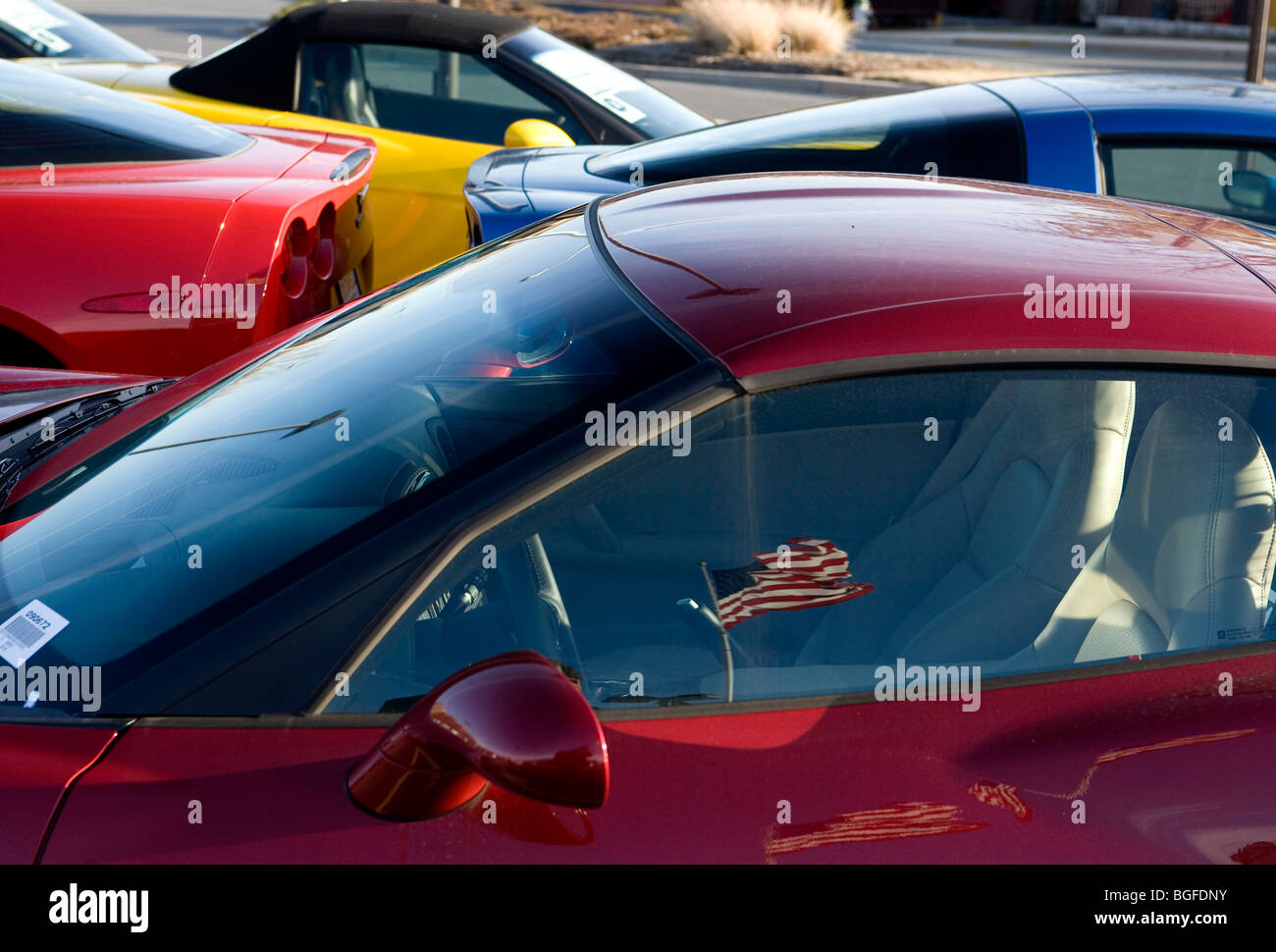 25 December 2008 Gaithersburg, Maryland Unsold Corvettes sit on a
