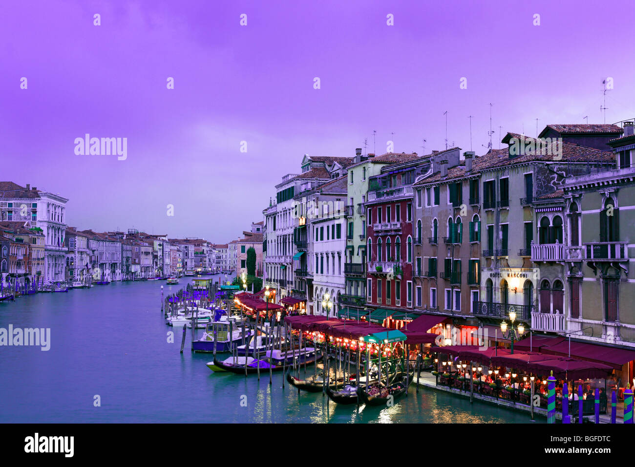 View of the Grand Canal from Rialto Bridge (Ponte di Rialto), Venice ...