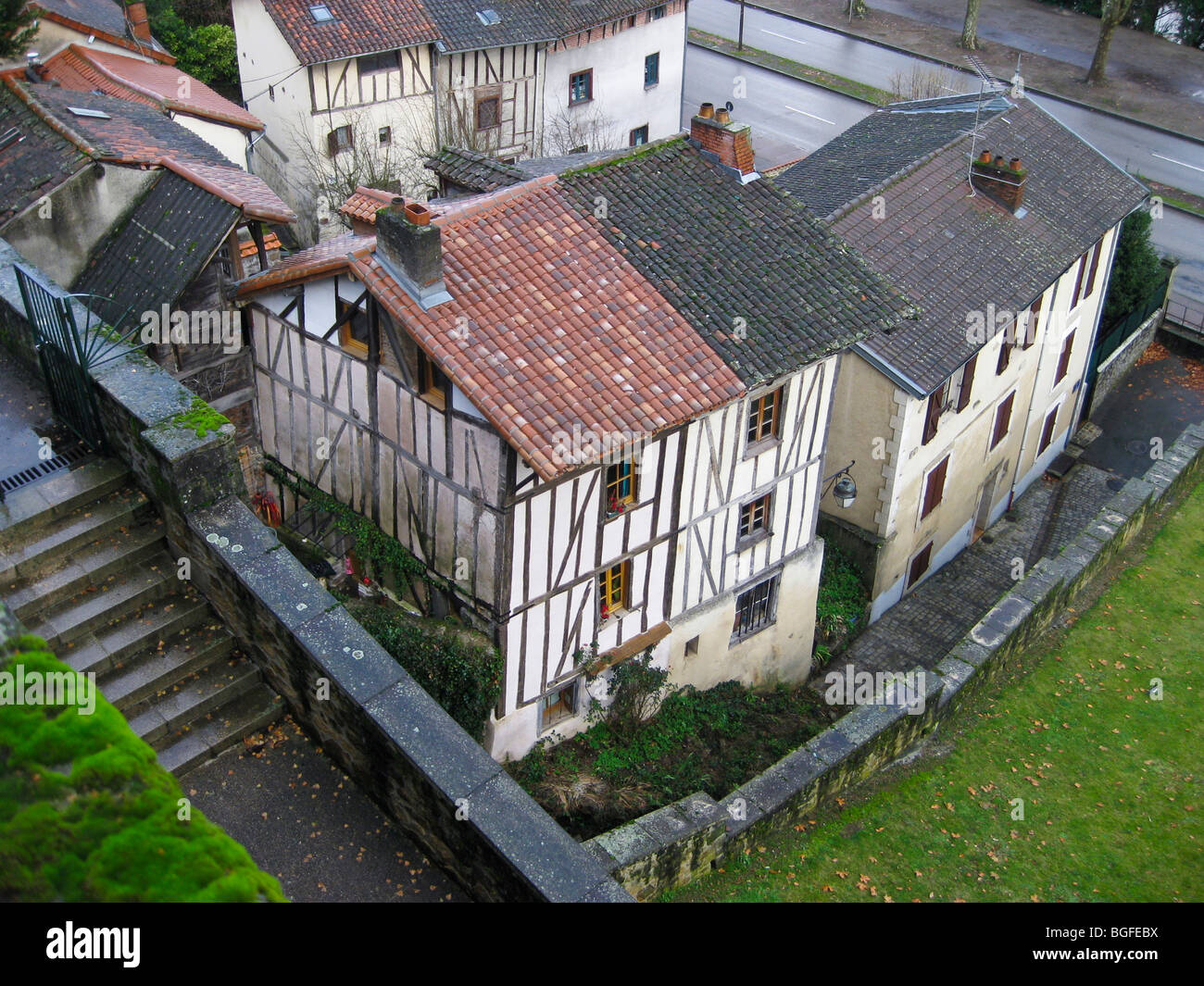 Limoges old town buildings Stock Photo Alamy