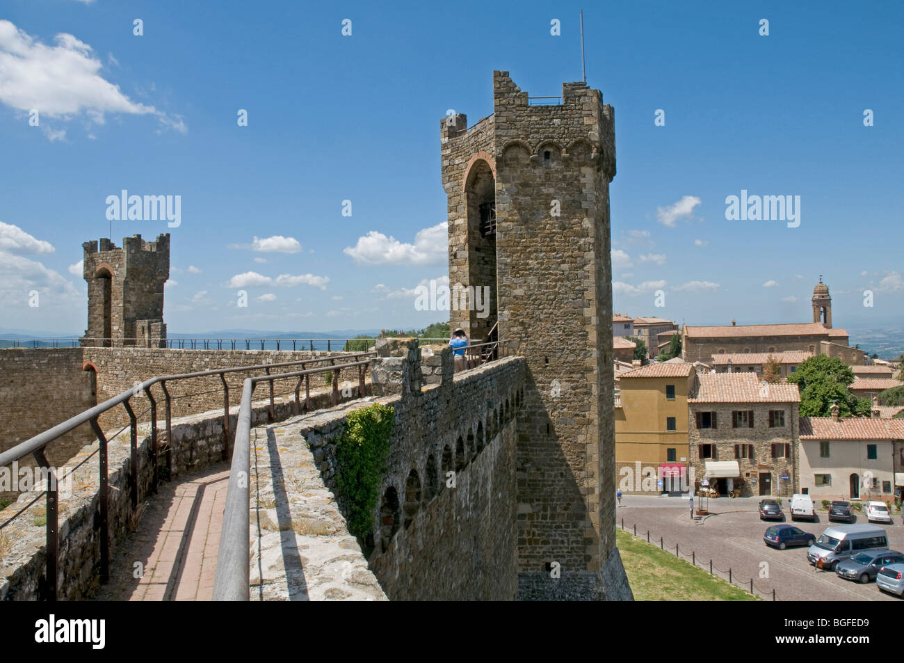 Montalcino and its medieval Fortezza , southern Tuscany Stock Photo - Alamy