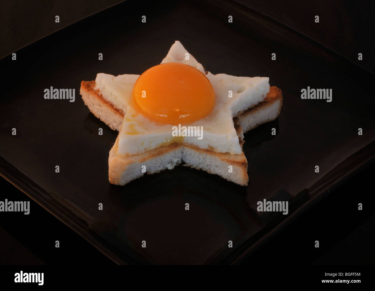 Egg on Toast Stock Photo - Alamy