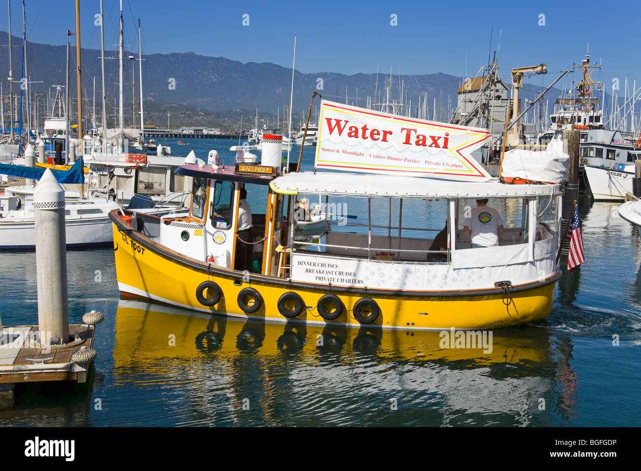 Water Taxi, Santa Barbara Harbor, California, USA Stock Photo Alamy