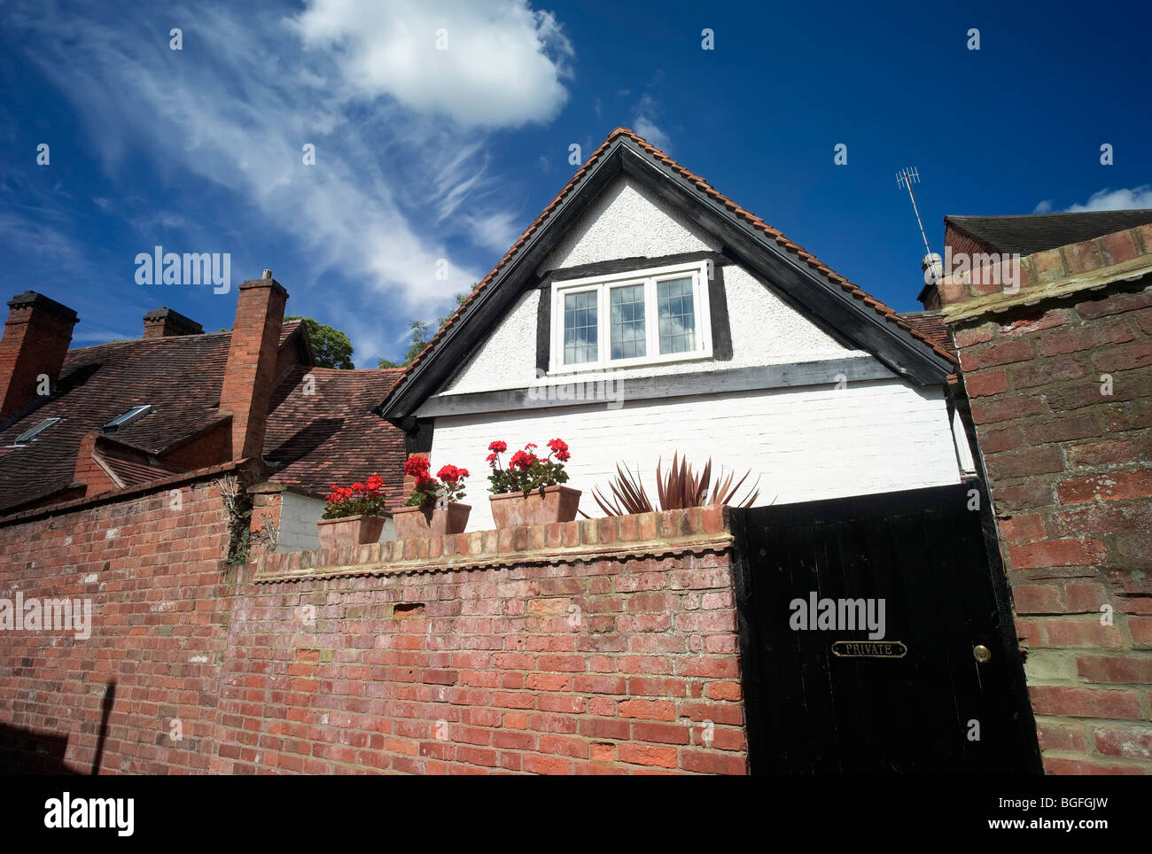 Old buildings in Mill Street Warwick Stock Photo Alamy