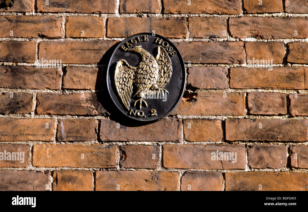 Beverley Yorkshire Fire Insurance Plaque Ladygate, Eagle Hose company