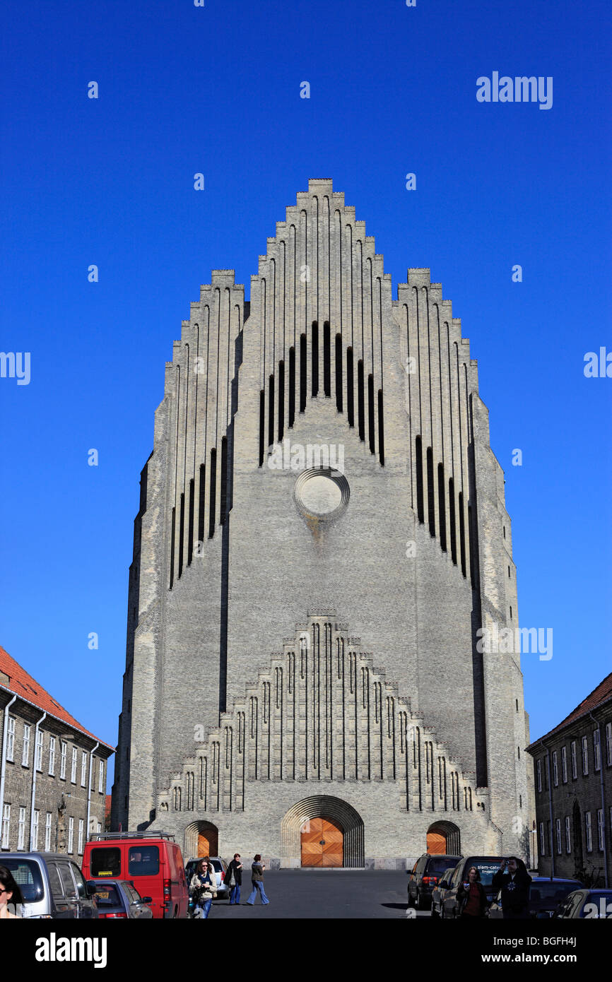 Grundtvig church (1921-1940, architects Peder Vilhelm Jensen Klint, Kaare Klint), Copenhagen, Denmark Stock Photo