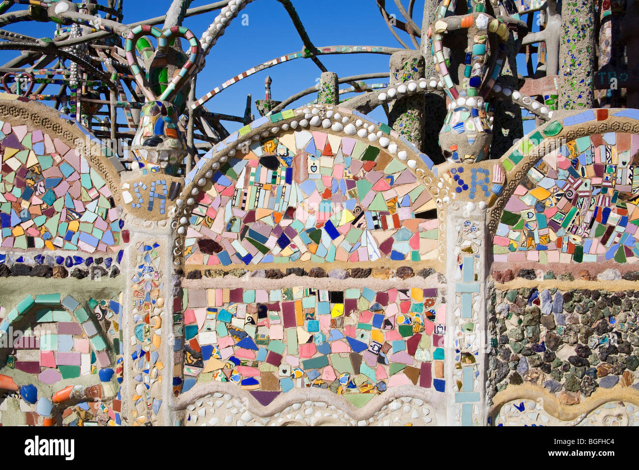 Watts Towers National Historic Landmark, Los Angeles, California, USA Stock Photo Alamy