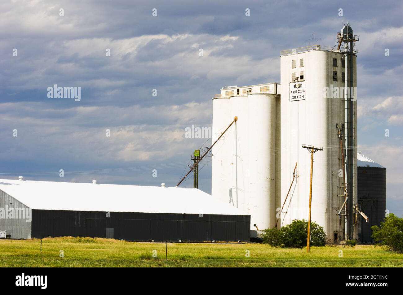 Granary in Arriba, Colorado Stock Photo Alamy