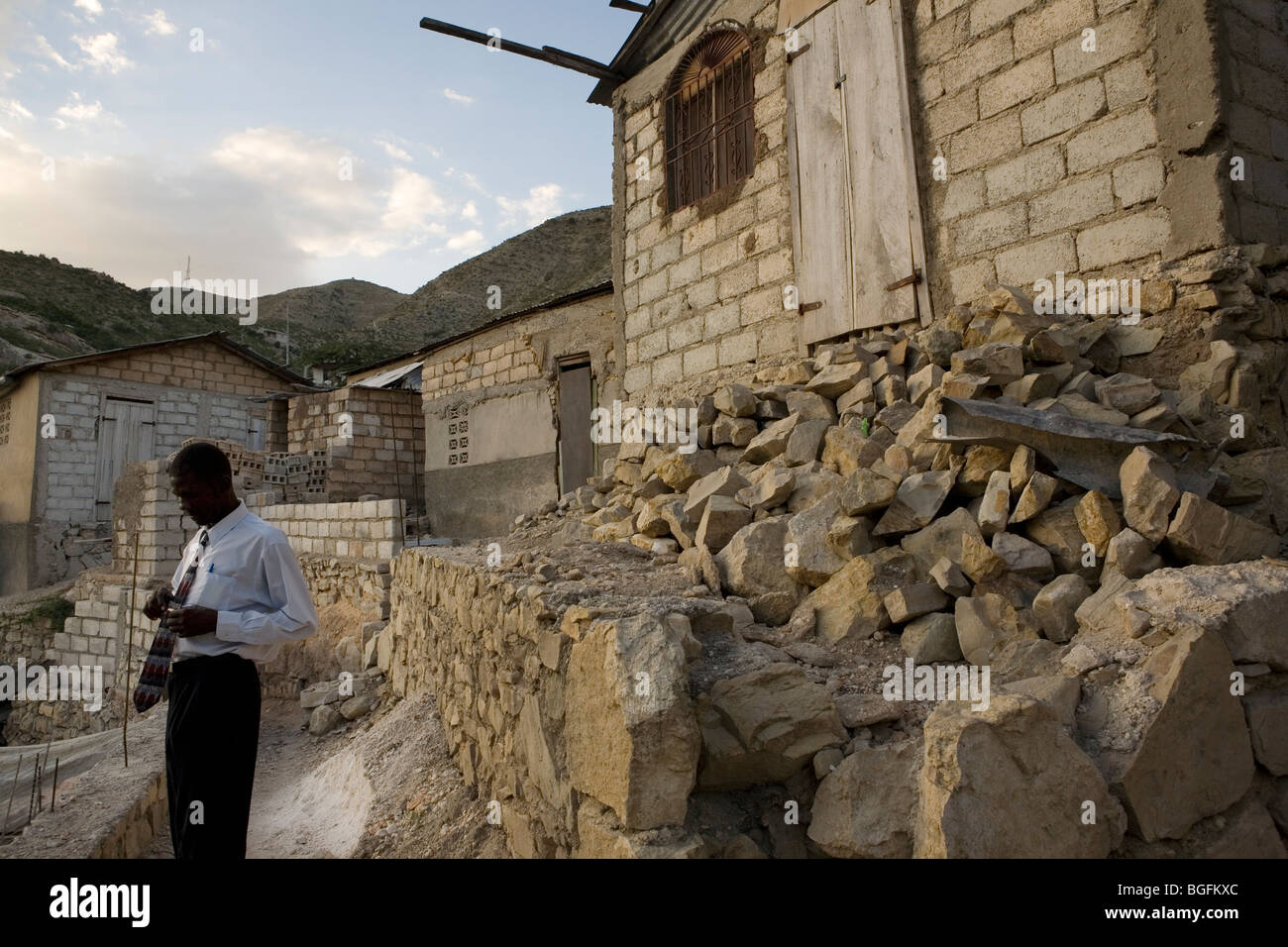 A neighborhood in the hills of Gonaives, Artibonite Department, Haiti