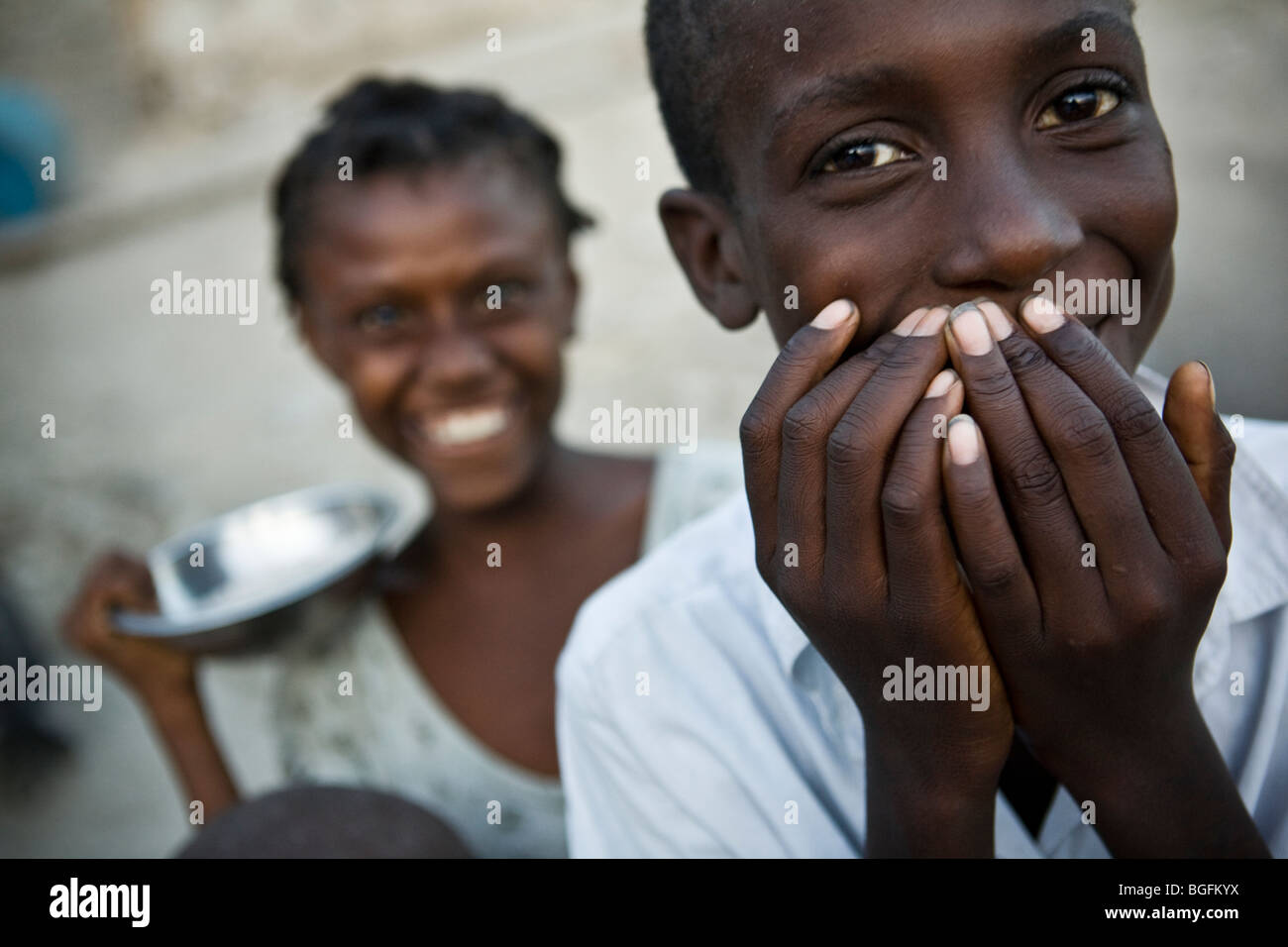 Smiling haitian girl hi-res stock photography and images - Alamy