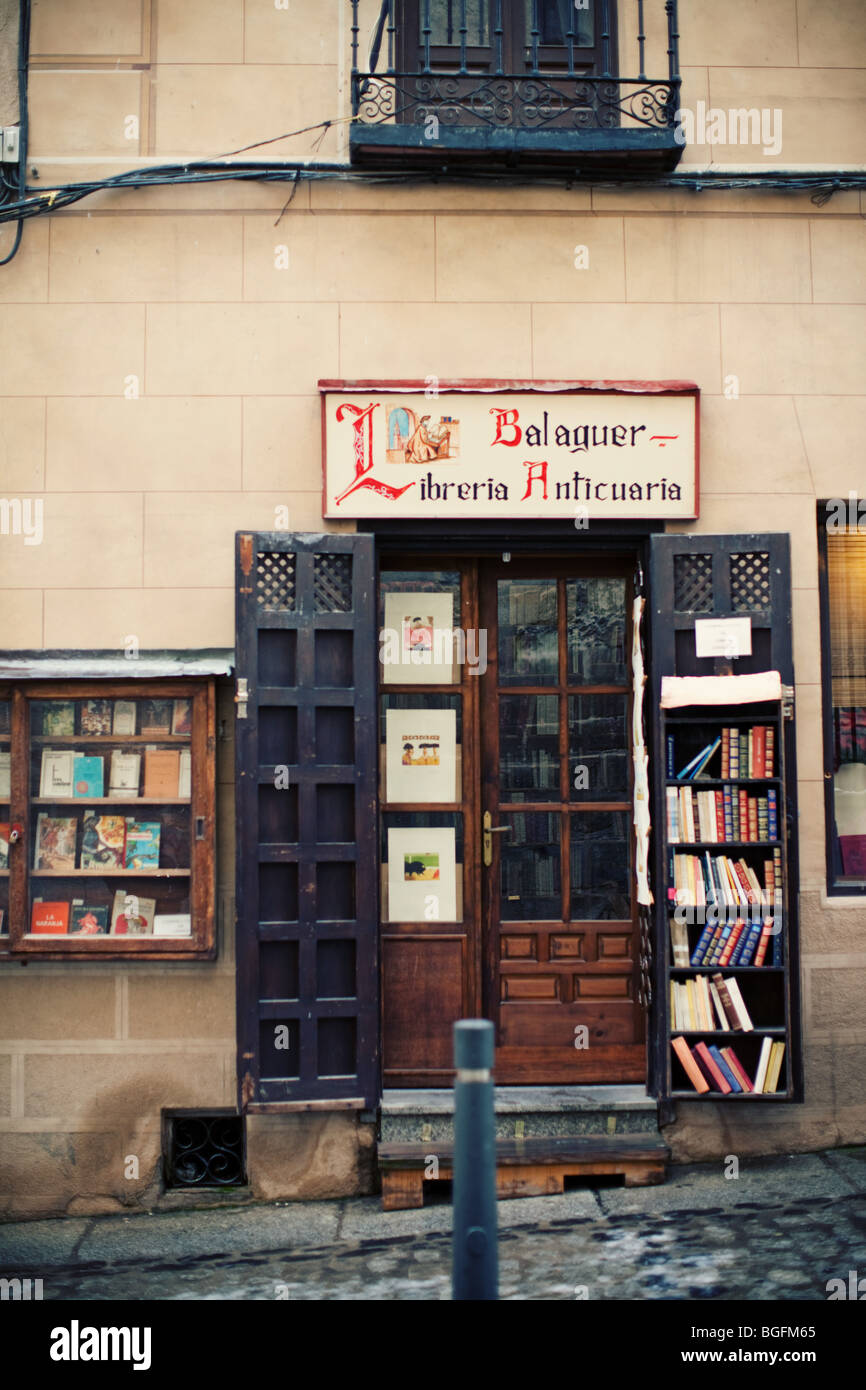 Antique bookstore in Toledo, Spain Stock Photo Alamy
