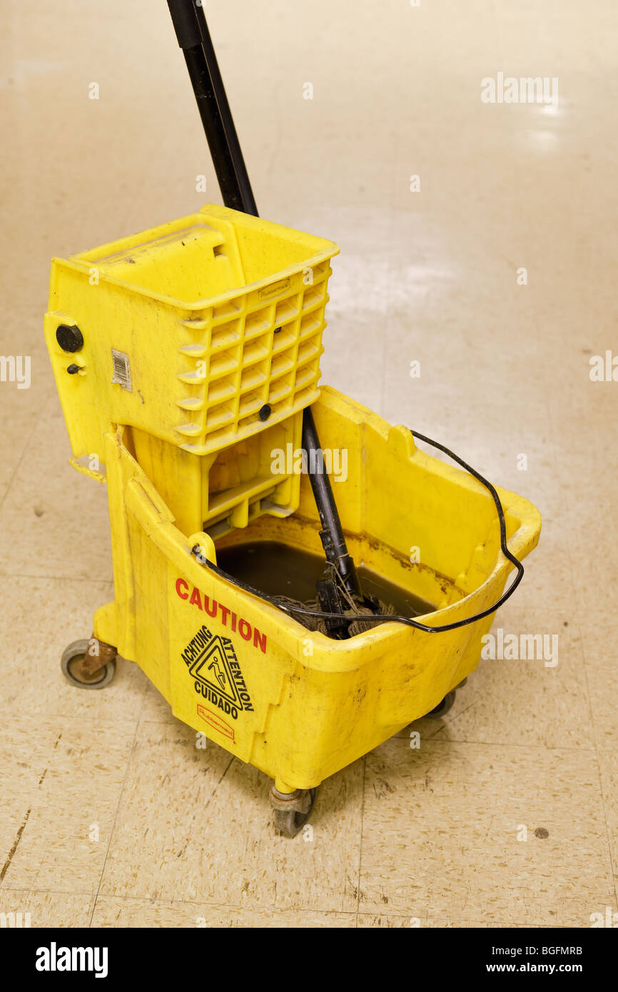 A mop bucket and mop Stock Photo Alamy
