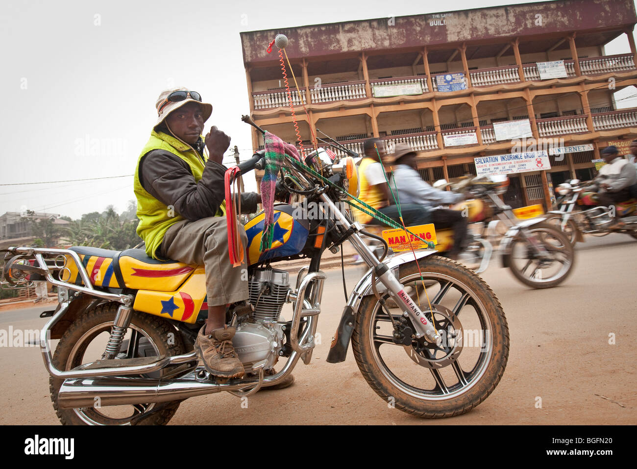 Motorcycles, Bamenda, Cameroon, West Africa Stock Photo Alamy