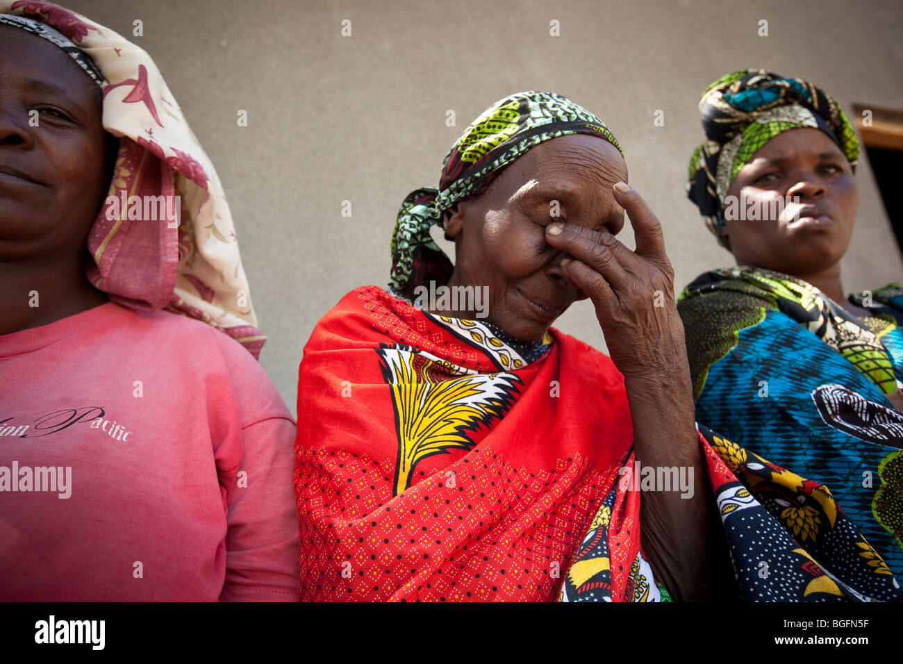 Women at a medical dispensary, Chekereni Village, Tanzania, East Africa. Stock Photo